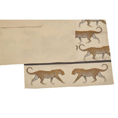 Set of 3 Leopard Print and Plain Tea Towels