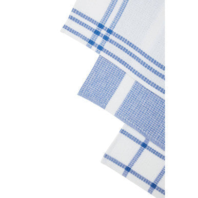 Set of 3 Blue and White Waffle Tea Towels