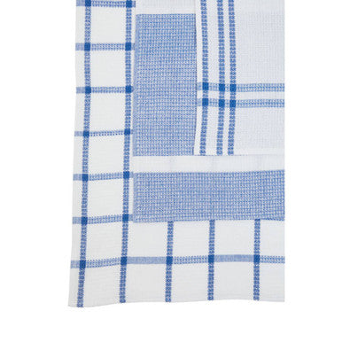 Set of 3 Blue and White Waffle Tea Towels