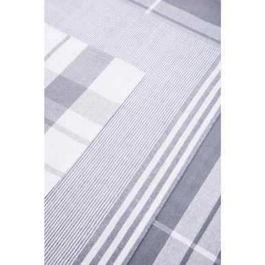 Set of 3 Grey and White Tea Towels