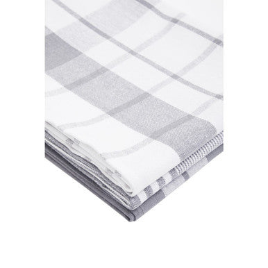 Set of 3 Grey and White Tea Towels
