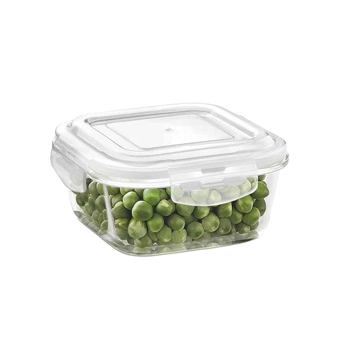 Square Glass Baking Dish With Lid, 1.6 L, Microwave Safe & Oven Safe, Transparent