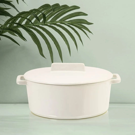 4L Lush Cast Iron Casserole Enamel Coated Blush Pink Gas Ceramic Induction Electric Halogen Microwave Safe