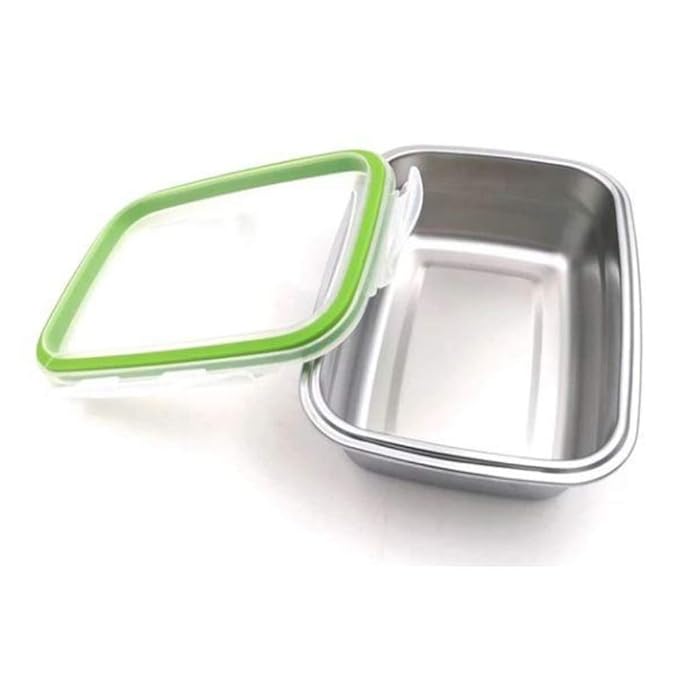 High Steel Rectangle Heavy Duty Airtight Leakproof Unbreakable 2800 ml Storage Container Lunch Box