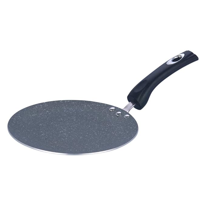 Aluminium Non Stick Concave Tawa - 24 cm, Roti / Chapati Tawa, 3 mm Thick, 5 Layer Coating