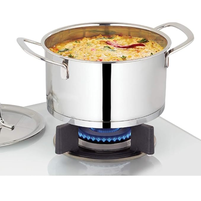 Stainless Steel Casserole, Impact Bonded Tri-ply Bottom, 1.6 L, Silver