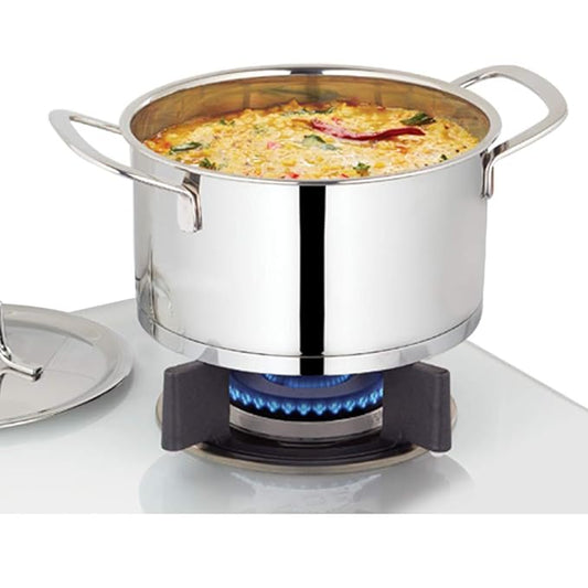 Stainless Steel Casserole, Impact Bonded Tri-ply Bottom, 1.6 L, Silver