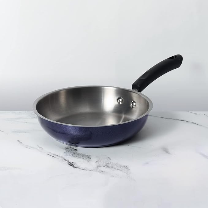Nickel Free Stainless Steel Fry Pan 22 cm Blue Diamond