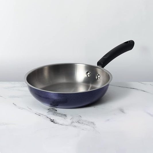 Nickel Free Stainless Steel Fry Pan 22 cm Blue Diamond