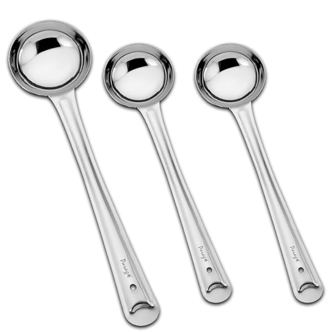 3 Pieces Stainless Steel Ladle Set for Kitchen Cookin