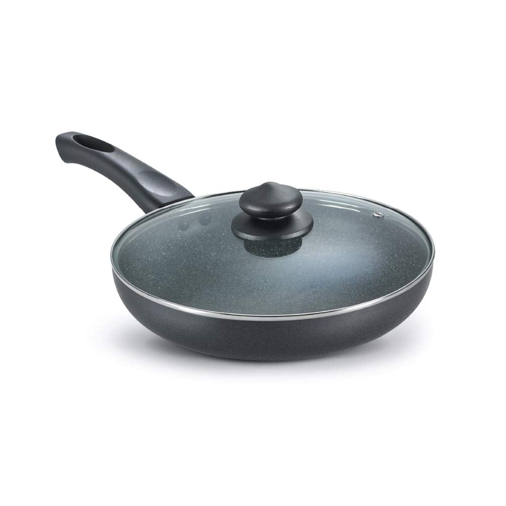 24 cm Granite Fry Pan with glass lid