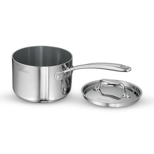 Healthy Triply Ceramic 16 cm/2.1L Sauce Pan with SS 304 lid