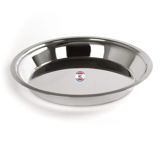 Stainless Steel Parat, Steel Parat for Dough Flour Kneading, Steel Atta Parat for Kitchen (29 cm)