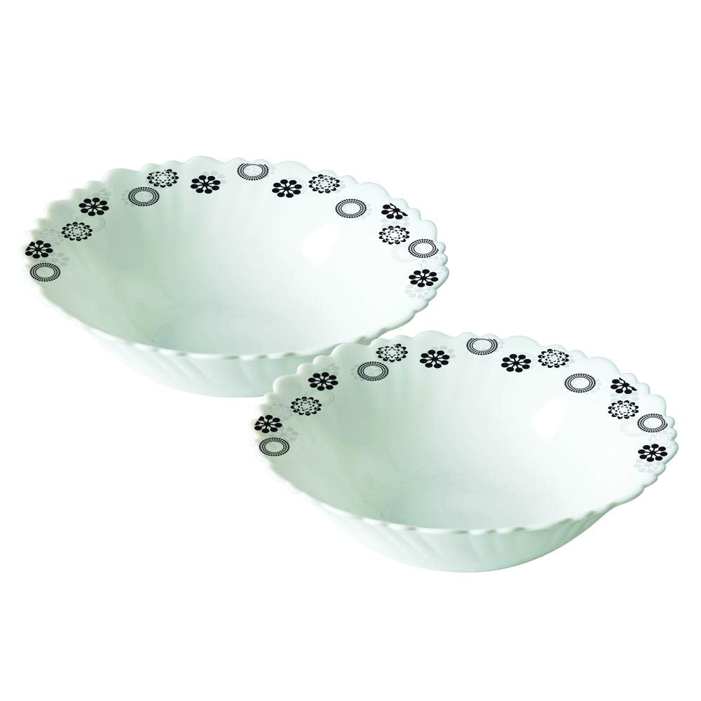 Opalware Bowl, 2 Pcs, White