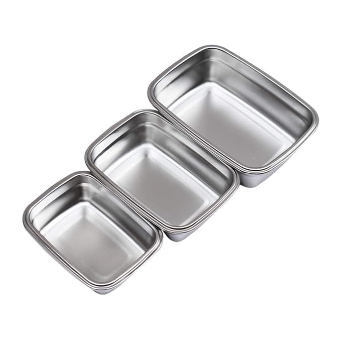 Lunch Box High Steel Rectangle Heavy Duty Airtight Leakproof Unbreakable Storage Container With Lock Lid