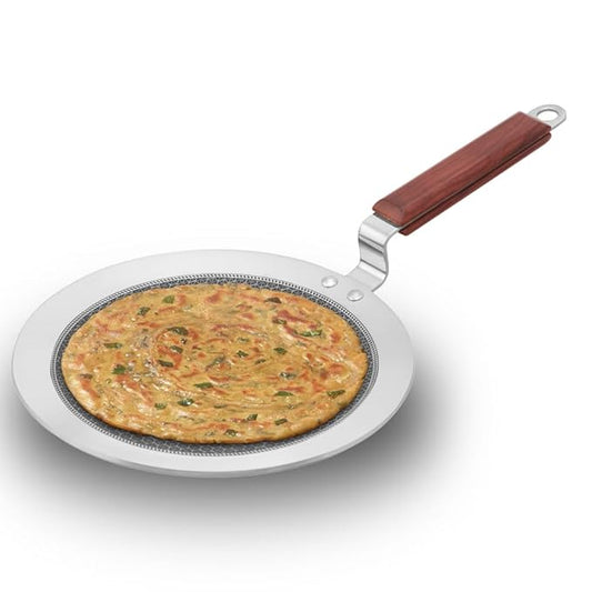 24 cm Paratha Tava, Triply Stainless Steel Shielded Nonstick Tawa