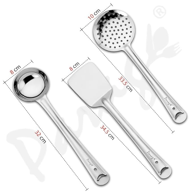 3 Pieces Stainless Steel Kitchen Tools Set for Cooking