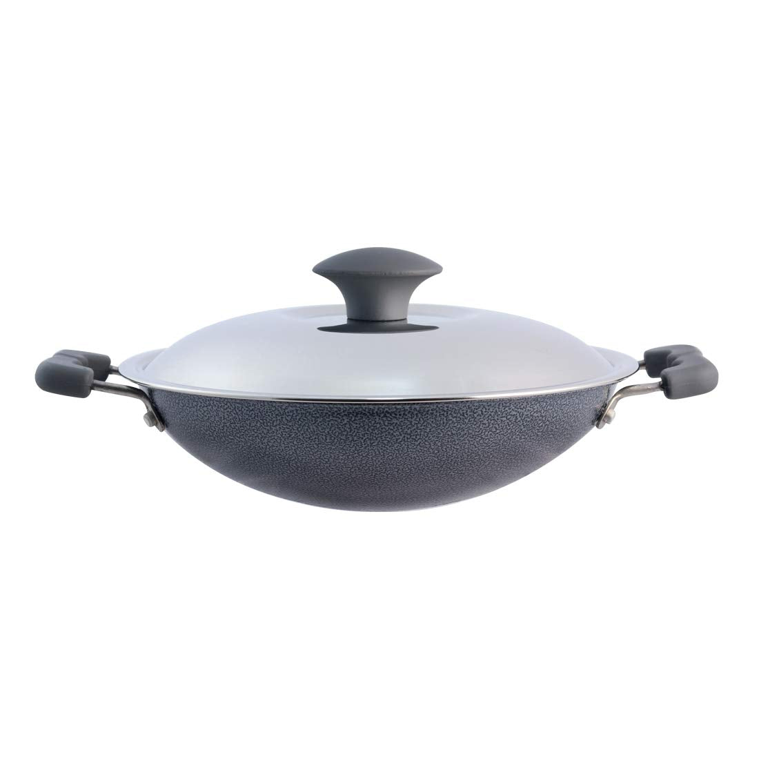 Pan With Lid, Nonstick Cookware, Round Bottom Kadai