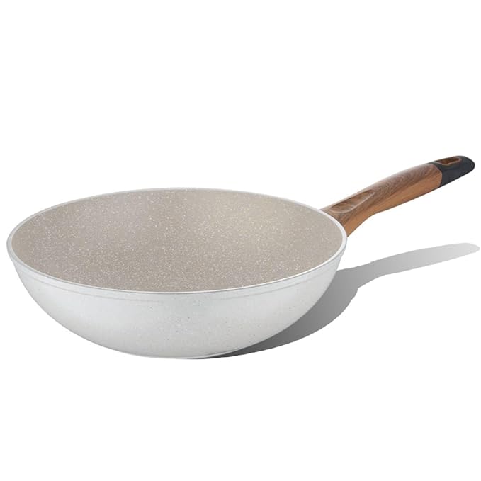 Naturally Forged Nonstick 28 cm Wok, 3.3 L Capacity