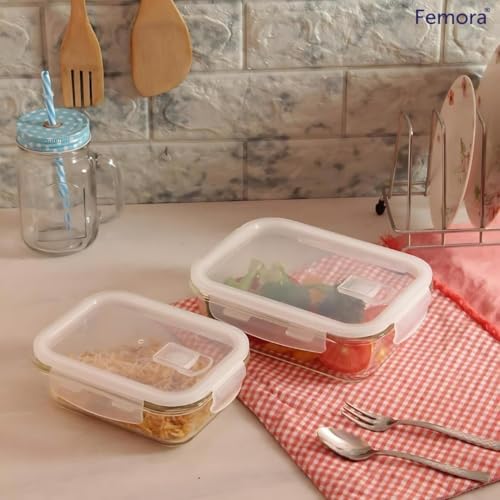 Borosilicate Glass Containers for Kitchen, Storage Box for Kitchen With Air Vent Lid