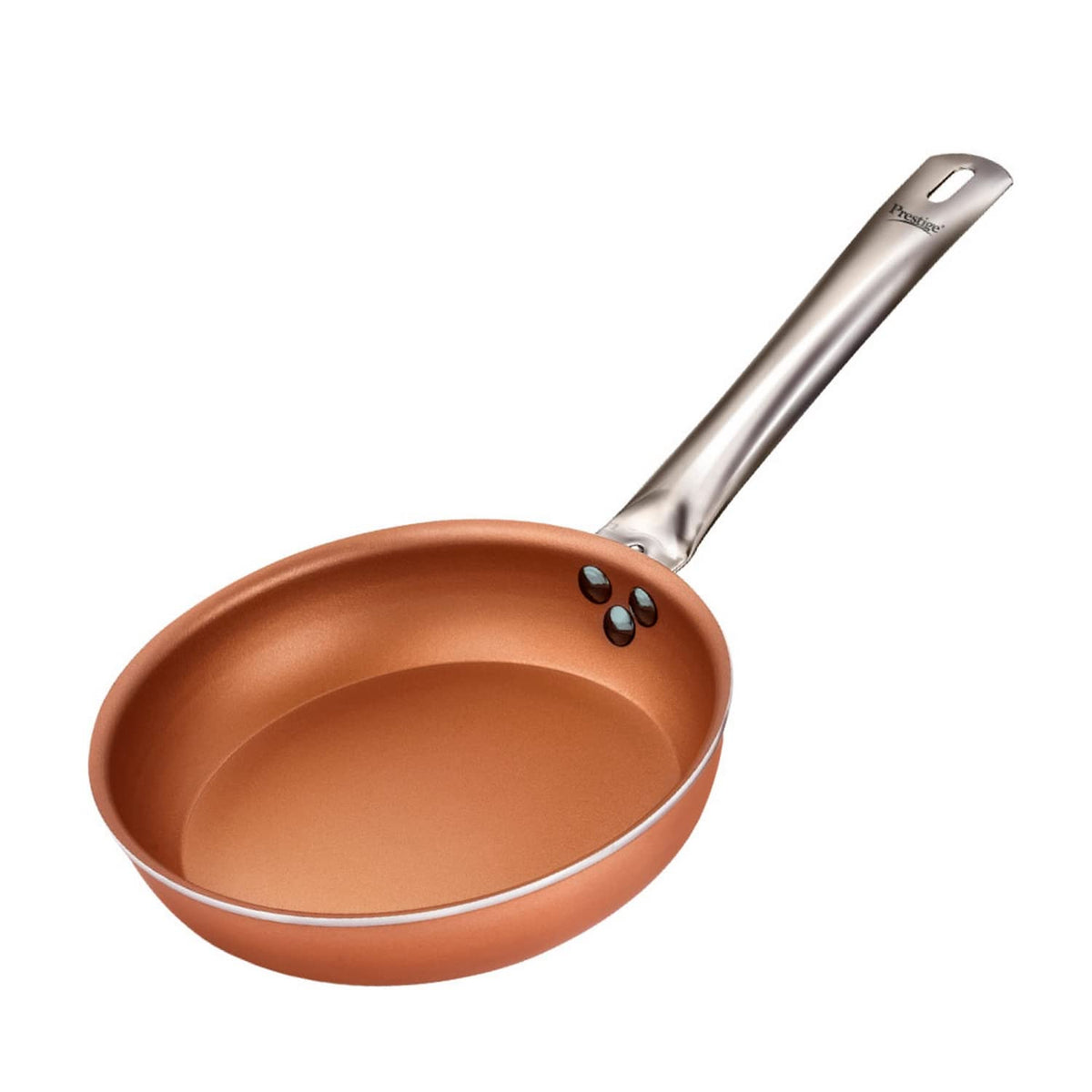 Aluminium Gas and Induction Compatible Fry Pan, 20 cm, 1.2 L (Copper)