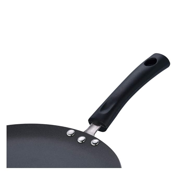 Aluminium Non Stick Concave Tawa - 24 cm, Roti/Chapati/Paratha/Dosa Tawa, 4 mm Thick, Bakelite Handle