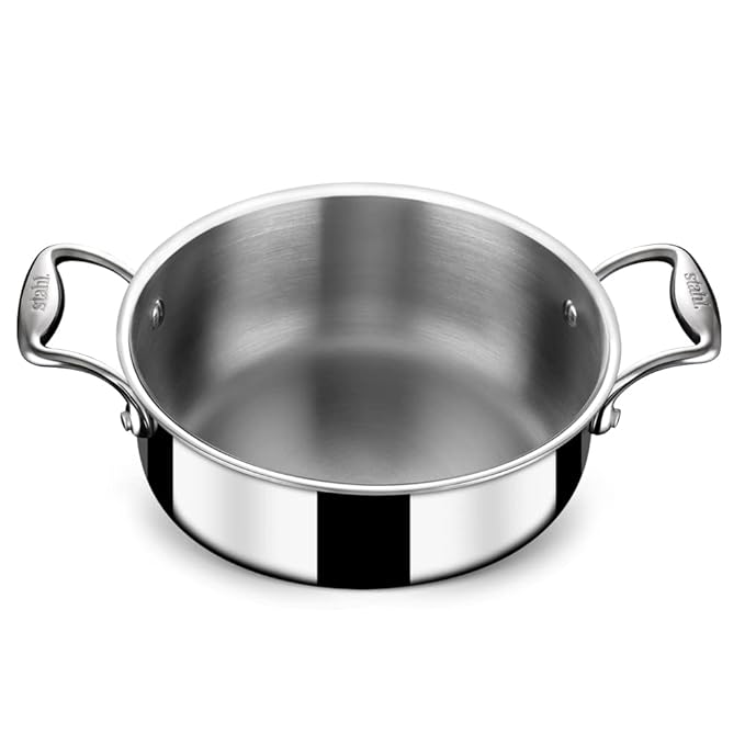 Triply Stainless Steel Cook & Serve Casserole With Lid, Artisan 4822, 22 cm, 3 L