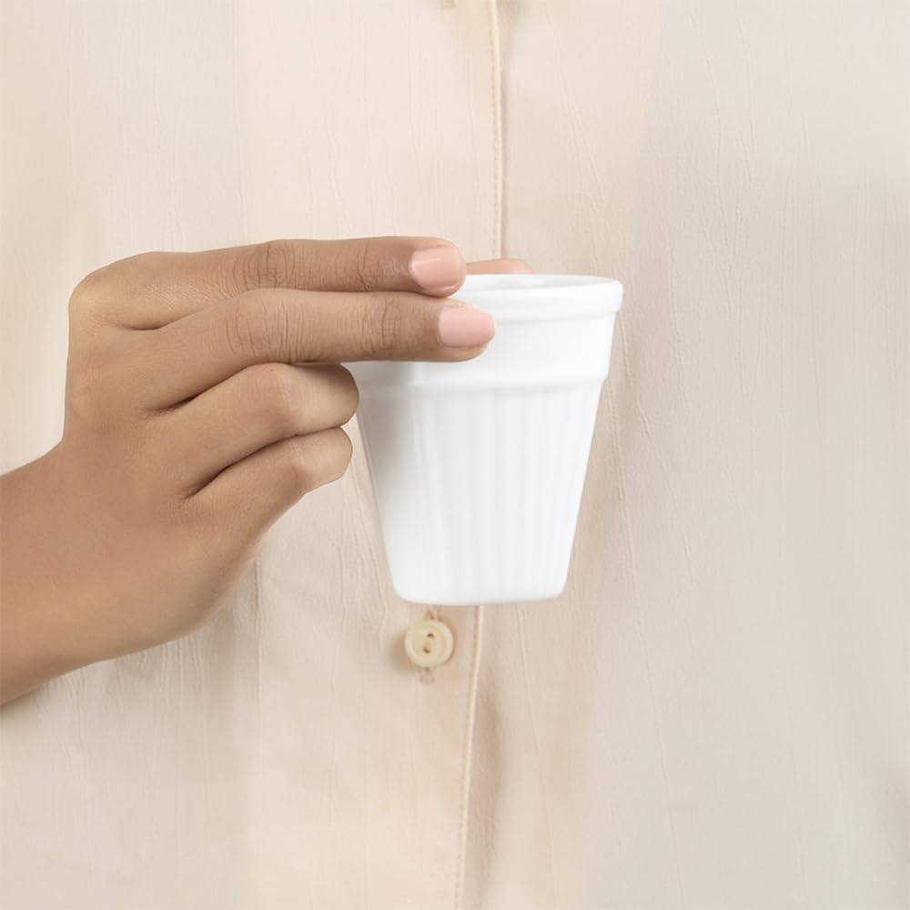 6 Pcs Tea/coffee Opalware Kulhad Set, 100 ml Each