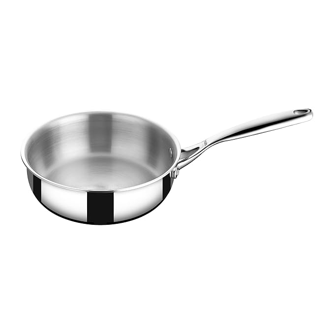 Triply Stainless Steel Saute Fry Pan With Lid, Induction Pan, Multi Pan, Stir Fry Pan, 1.8 L, 20 cm