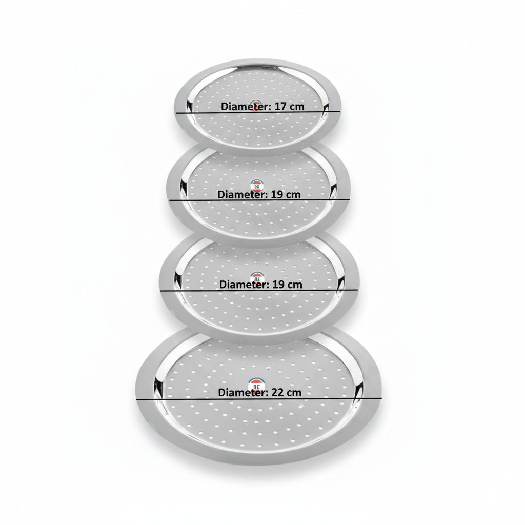 Steel Hole Lid Cover Set, Stainless Steel Jali Plate for Utensils, Milk Cover Plate