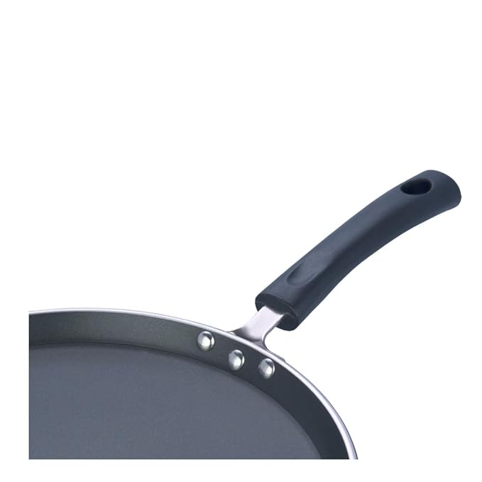 Aluminium Non Stick Dosa tawa - 32 cm, Flat Bottom Tawa, 5 mm Extra Thick, 3 Layer Ceramic Coating