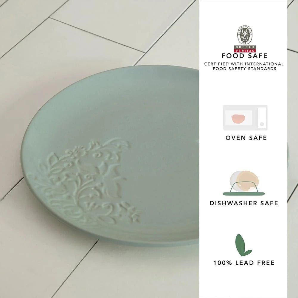 Ceramic Dinner Plate Single Microwave Oven Freezer Dishwasher Safe