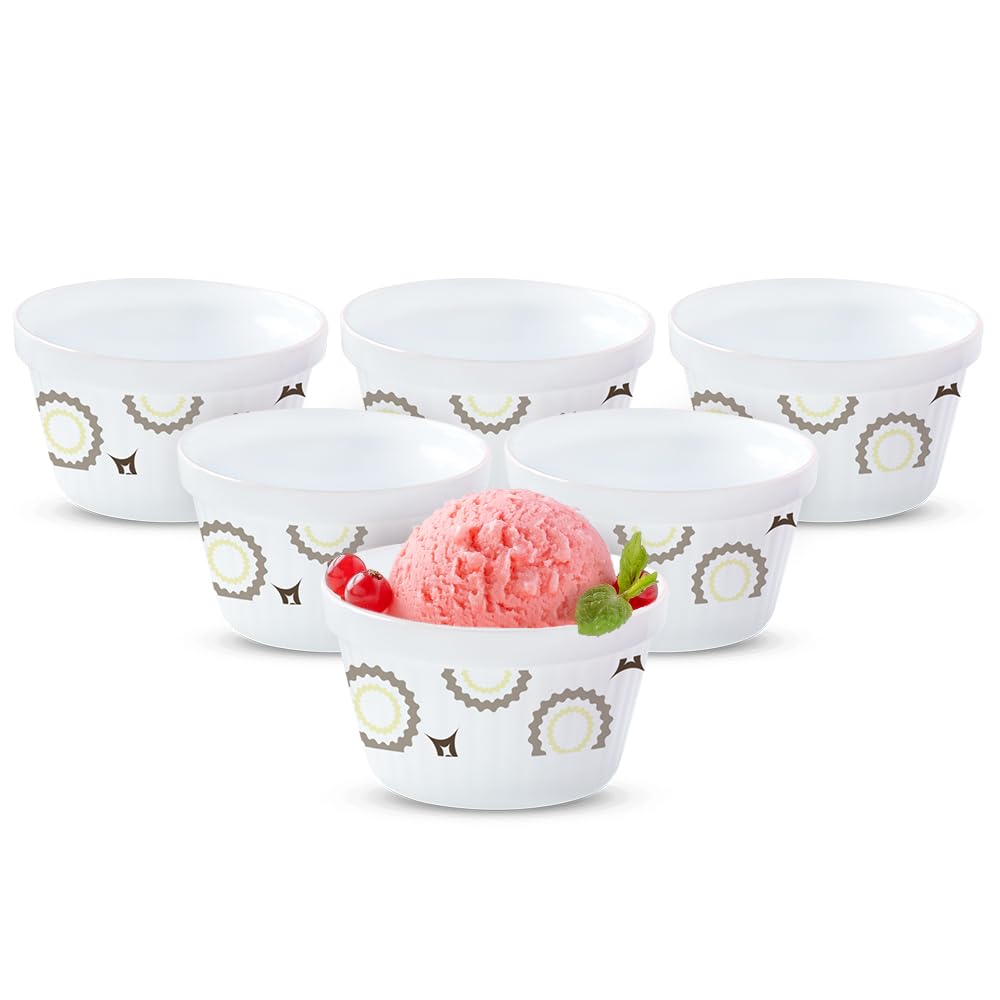 Ice Cream Bowl/dessert Set, Set of 6, Glass, 220 ml