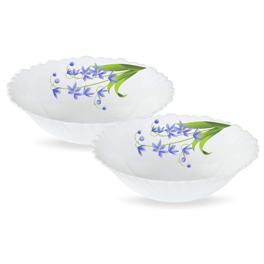Opalware Bowl, 2 Pieces, White