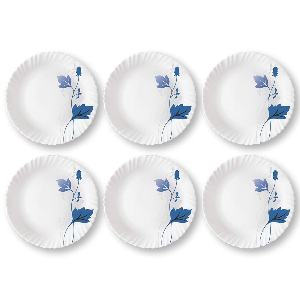Opalware Ageria Full Plate, White, 11 inch, Set of 6