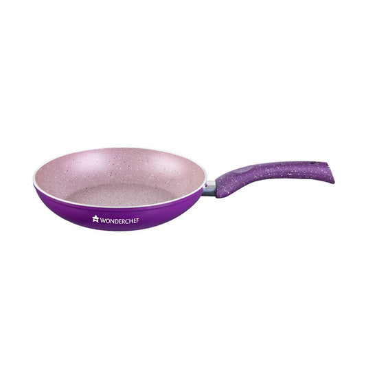 Granite 24 cm Non-Stick Fry Pan, 1.8L, Purple