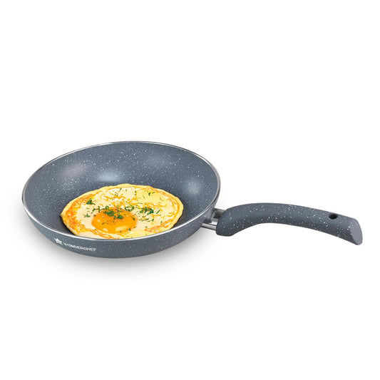 Aluminium Granite Frying Pan, Grey, 20 cm, 1 L
