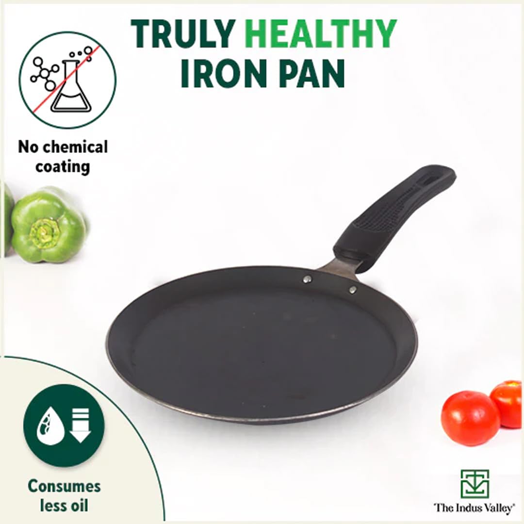 Pre-Seasoned Iron Omlette Pan With Bakelite Handle