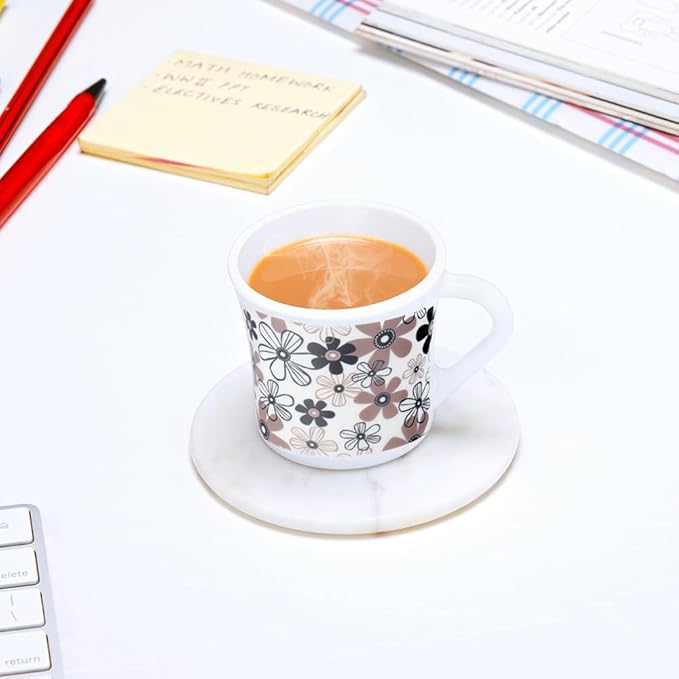 Macy Opalware Mug, Set of 6 Tea/coffee Mugs, 100 ml Each