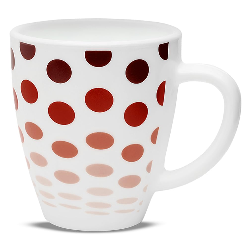 Opalware Polka Red 390 ml Mug