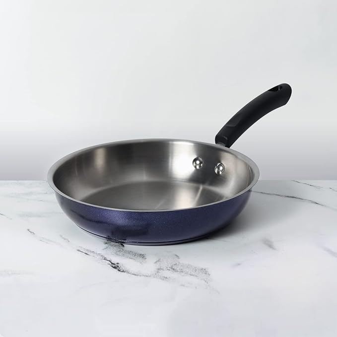 Nickel Free Stainless Steel Fry Pan 24 cm Blue Diamond