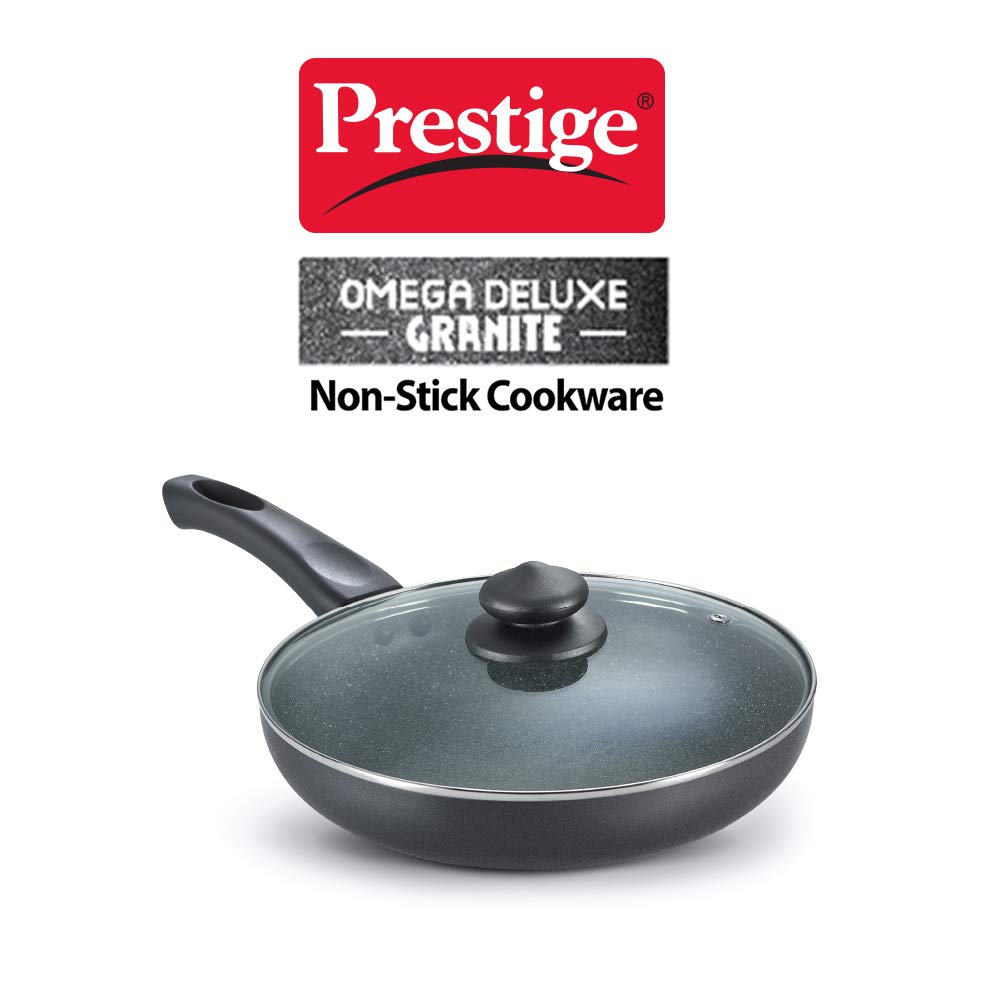 24 cm Granite Fry Pan with glass lid