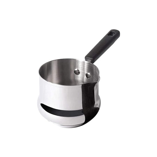Nickel Free Stainless Steel Mini Pot with Handle 10 cm Grey, 0.60 L
