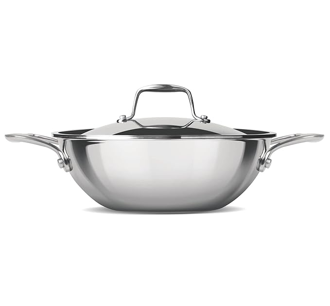 Triply Stainless Steel 26 cm Kadai With Lid, 3.6 L