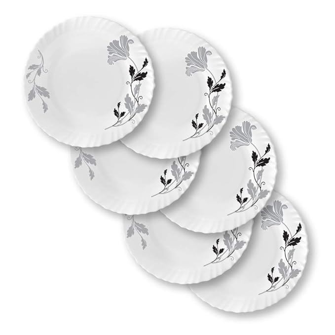Opalware Plate, Set of 6, 11 inch, White