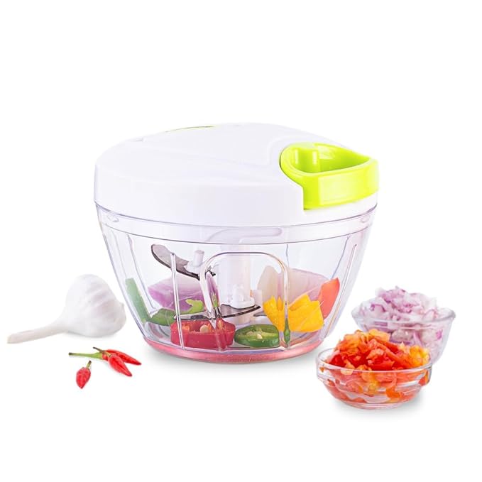 Classic String Vegetable Chopper & Whipper, Vegetable Cutter, 3 Stainless Steel Blades, 300 ml