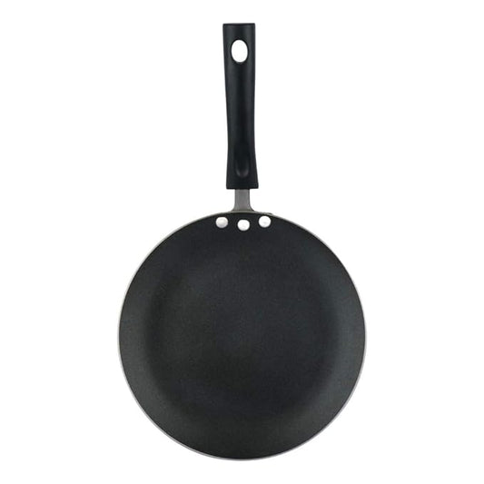 Aluminium Non Stick Concave Tawa - 24 cm, Roti/Chapati/Paratha/Dosa Tawa, 4 mm Thick, Bakelite Handle