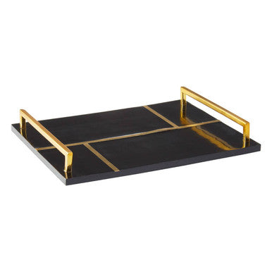 Black and Gold Decorative Tray