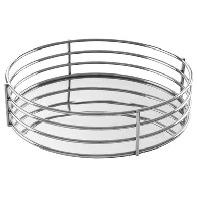 Silver Round Decorative Tray