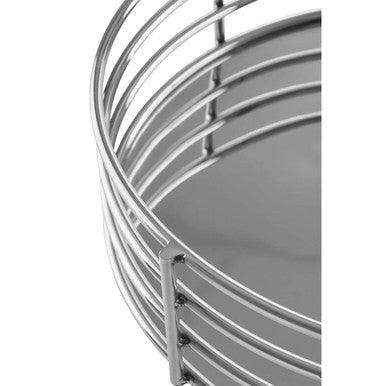 Silver Round Decorative Tray